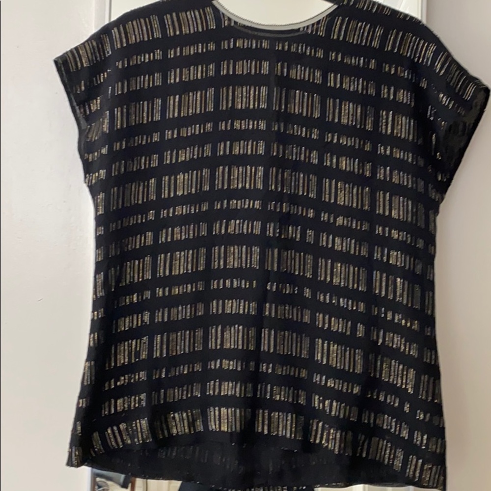 Black Top with gold and silver detailing